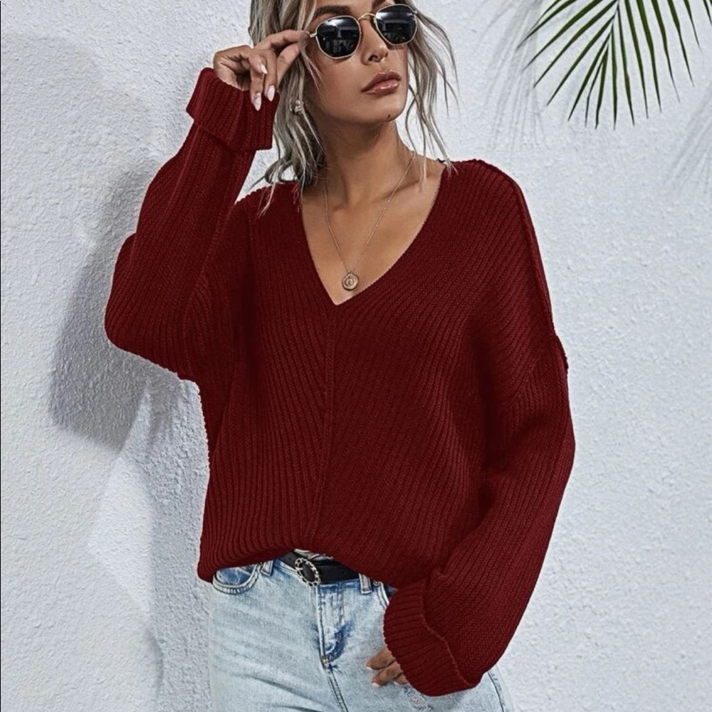 Burgundy Sweater